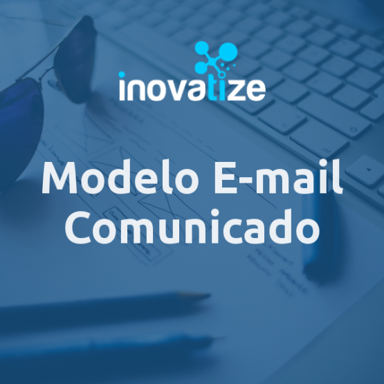 Capa do modelo de e-mail Comunicado Simples